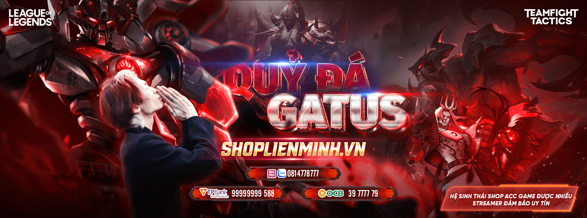 Quỷ Đá Gatus — banner giới thiệu shop.